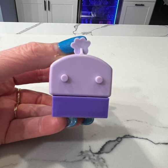 Vintage Hasbro Littlest Pet Shop LPS Purple Garbage Can Pail RARE Hard To Find - Picture 5 of 10